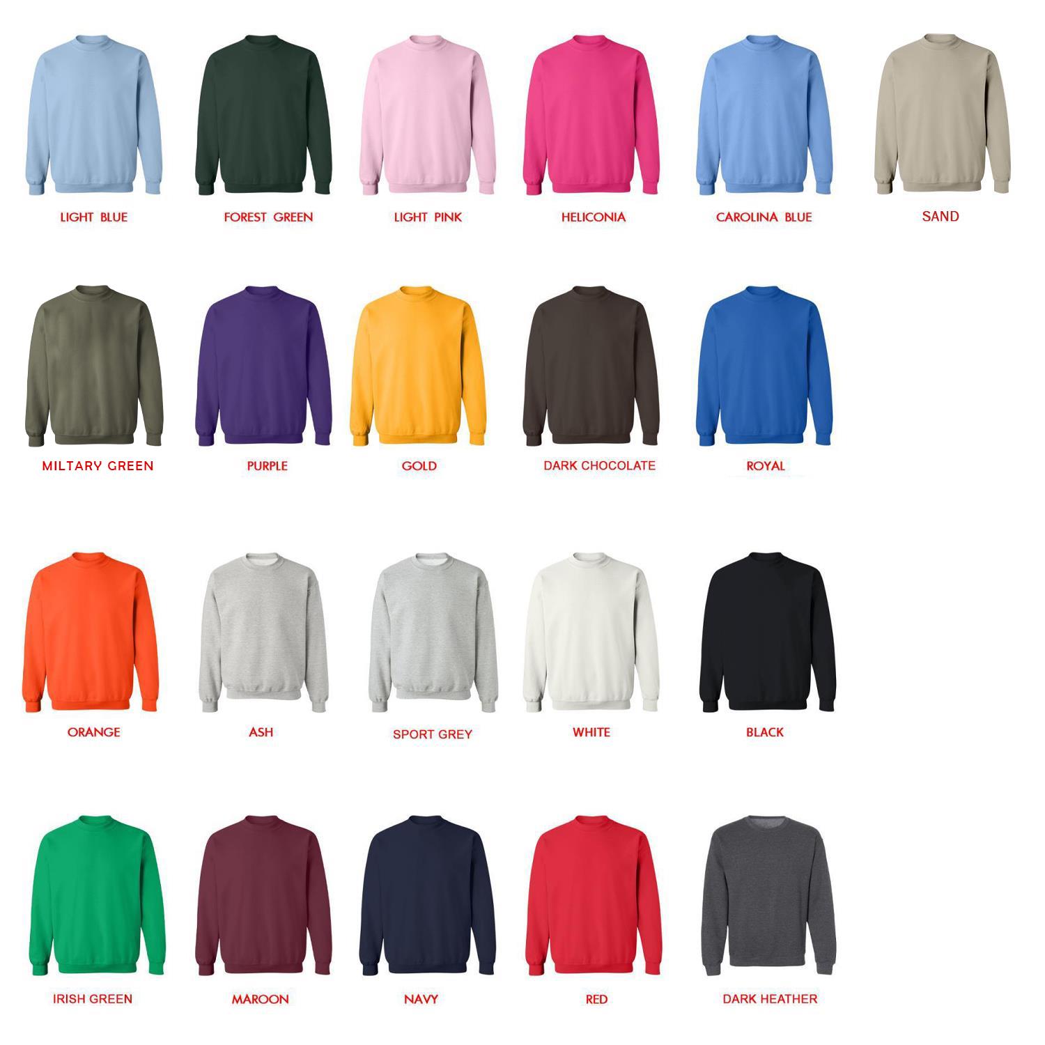 sweatshirt color chart - Battlestar Galactica Store