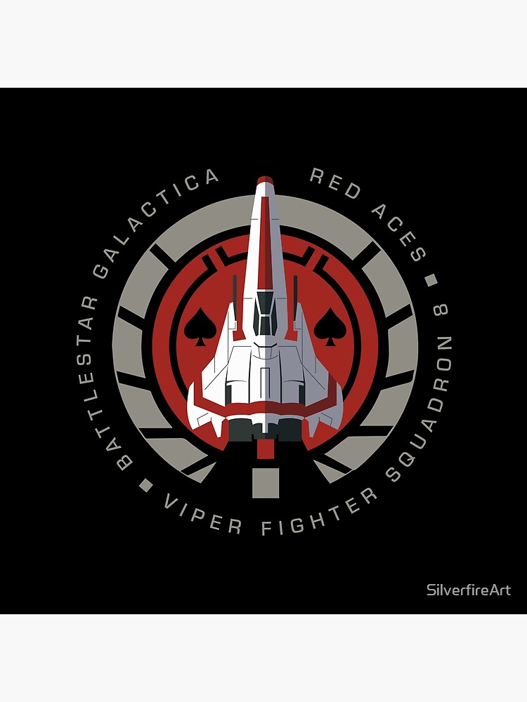 Viper Squadron 8 Red Aces Throw Pillow - Image 2