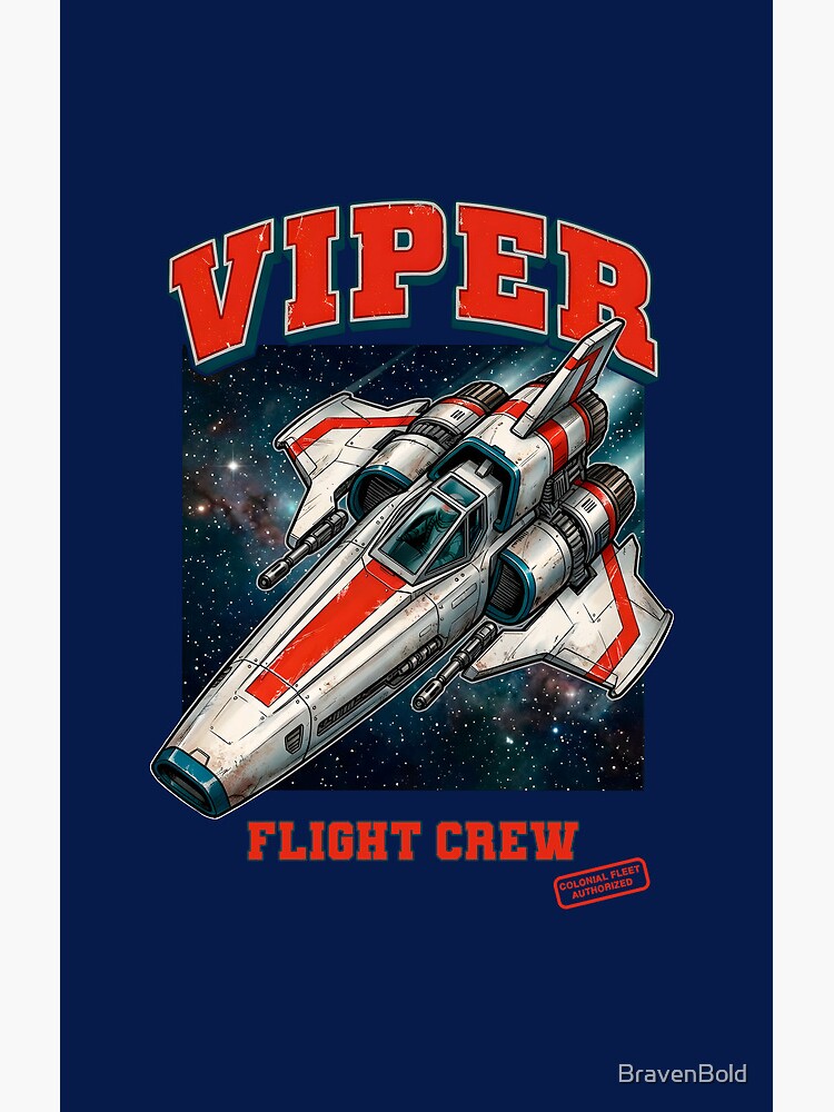 Viper Flight Crew Colonial Fleet Aerospace Shower Curtain - Image 2