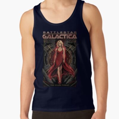 Battlestar Galactica Number Six Comic Book Tank Top