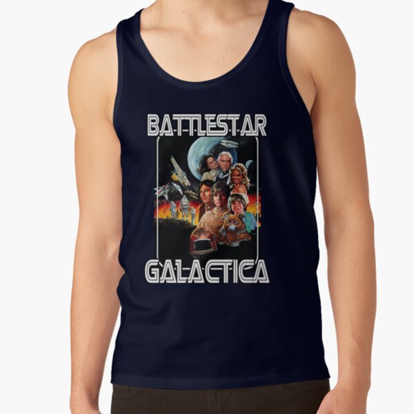 Battlestar Galactica Retro Poster Tank Top - Image 5