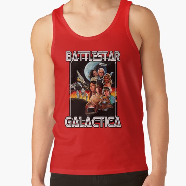 Battlestar Galactica Retro Poster Tank Top - Image 4