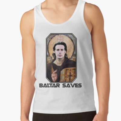 Baltar Saves Battlestar Galactica Tank Top