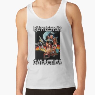 Battlestar Galactica Retro Poster Tank Top