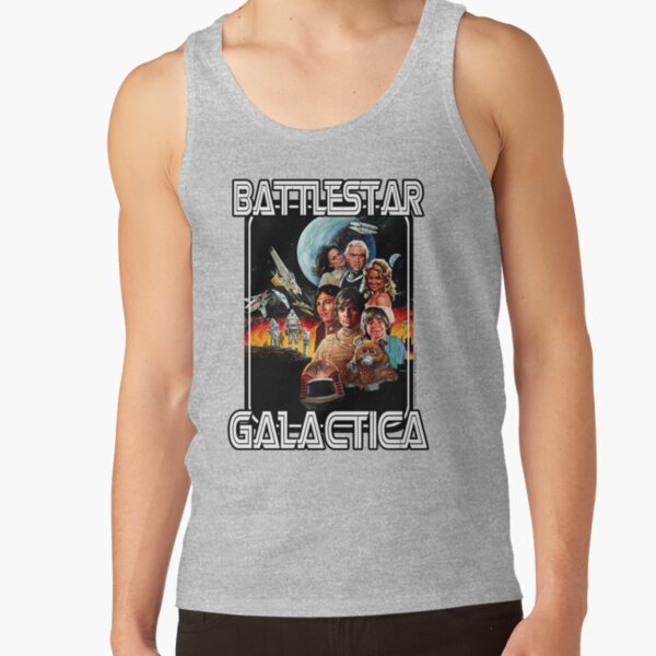 Battlestar Galactica Retro Poster Tank Top - Image 3