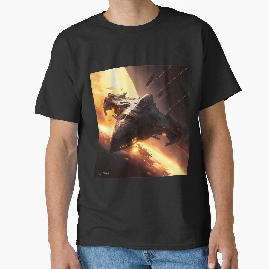 Battlestar Galactica Artwork By Pitasso T-shirt - Image 2