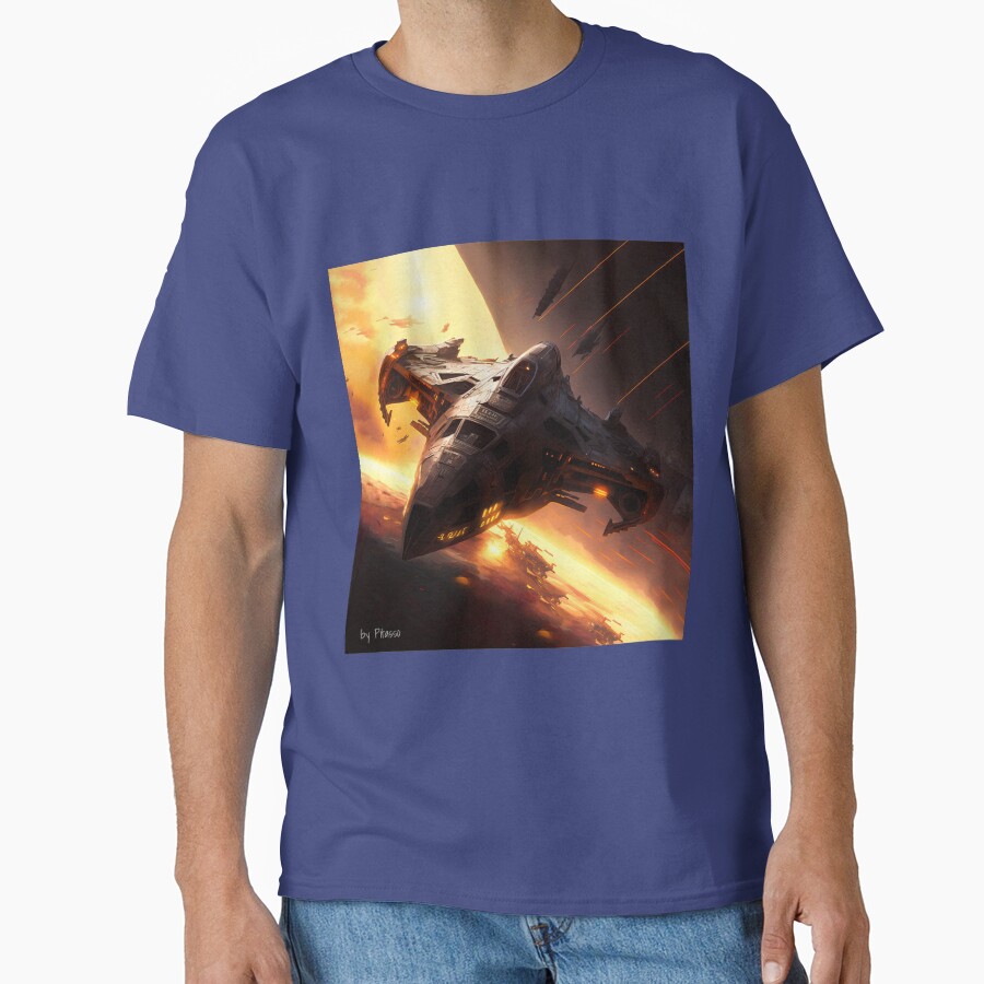 Battlestar Galactica Artwork By Pitasso T-shirt - Image 4