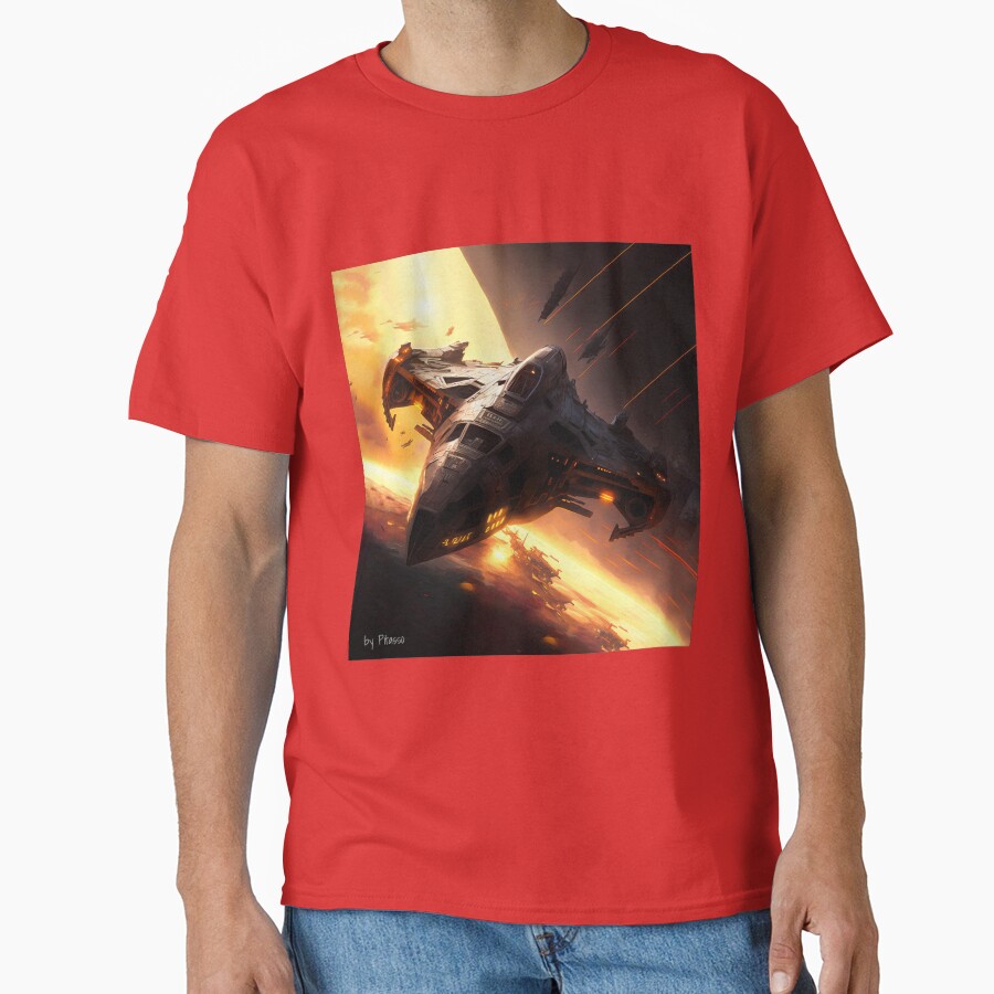 Battlestar Galactica Artwork By Pitasso T-shirt - Image 5