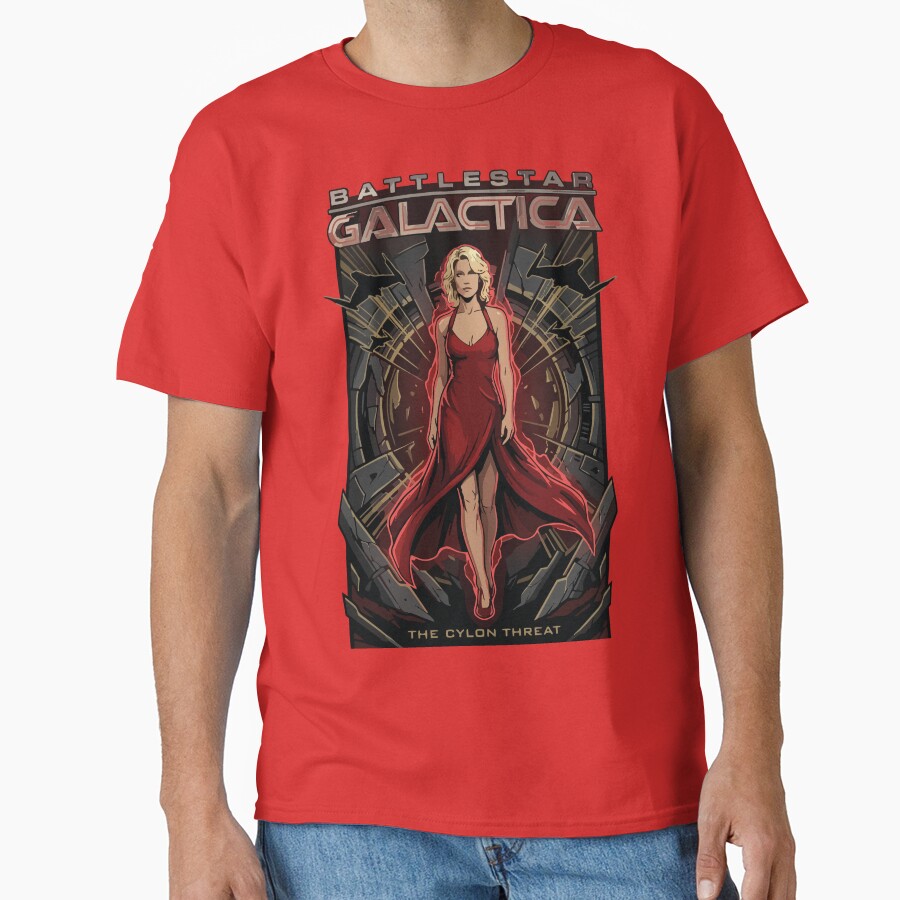 Battlestar Galactica Number Six Comic Book T-shirt - Image 5