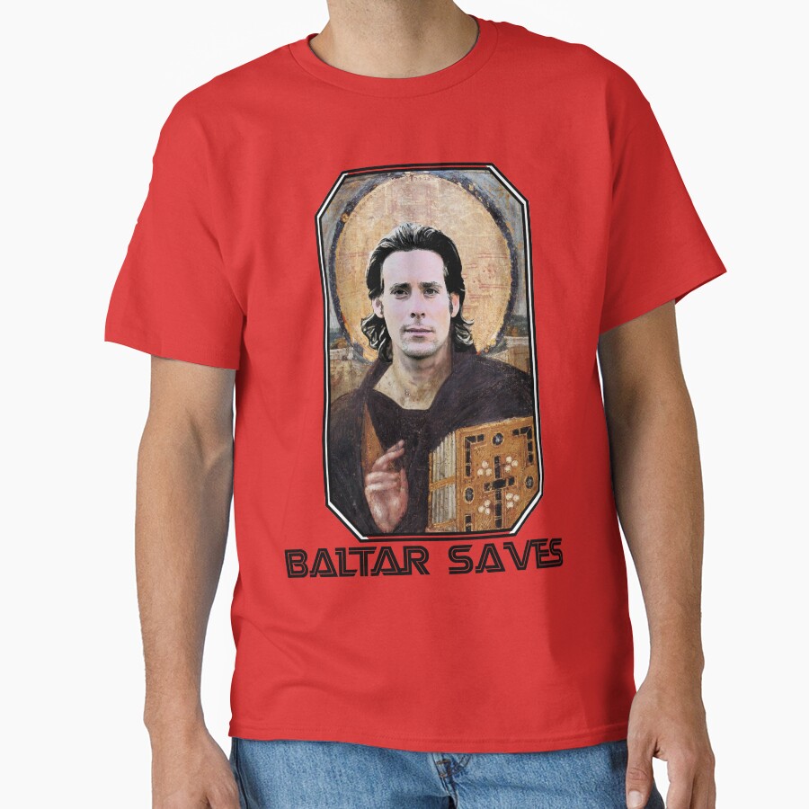 Baltar Saves Battlestar Galactica T-shirt - Image 5