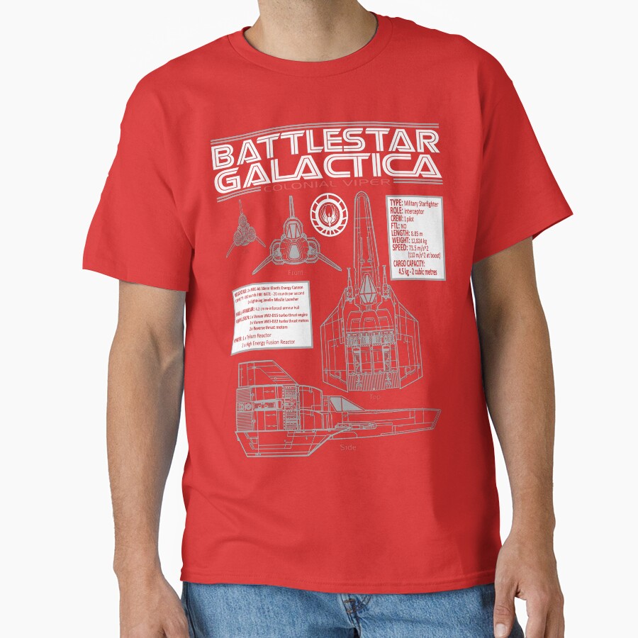 Battlestar Galactica Colonial Viper T-shirt - Image 5