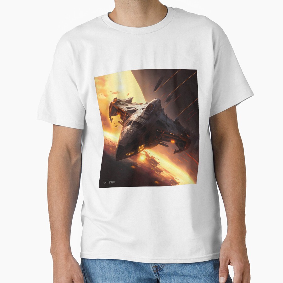 Battlestar Galactica Artwork By Pitasso T-shirt