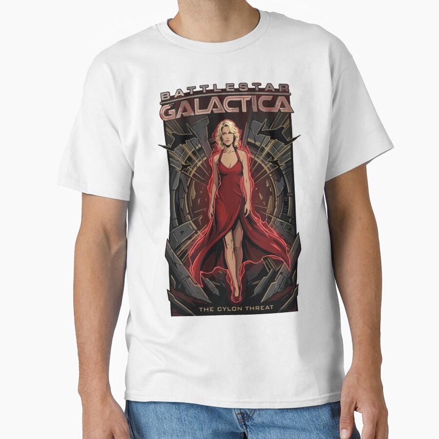 Battlestar Galactica Number Six Comic Book T-shirt - Image 2