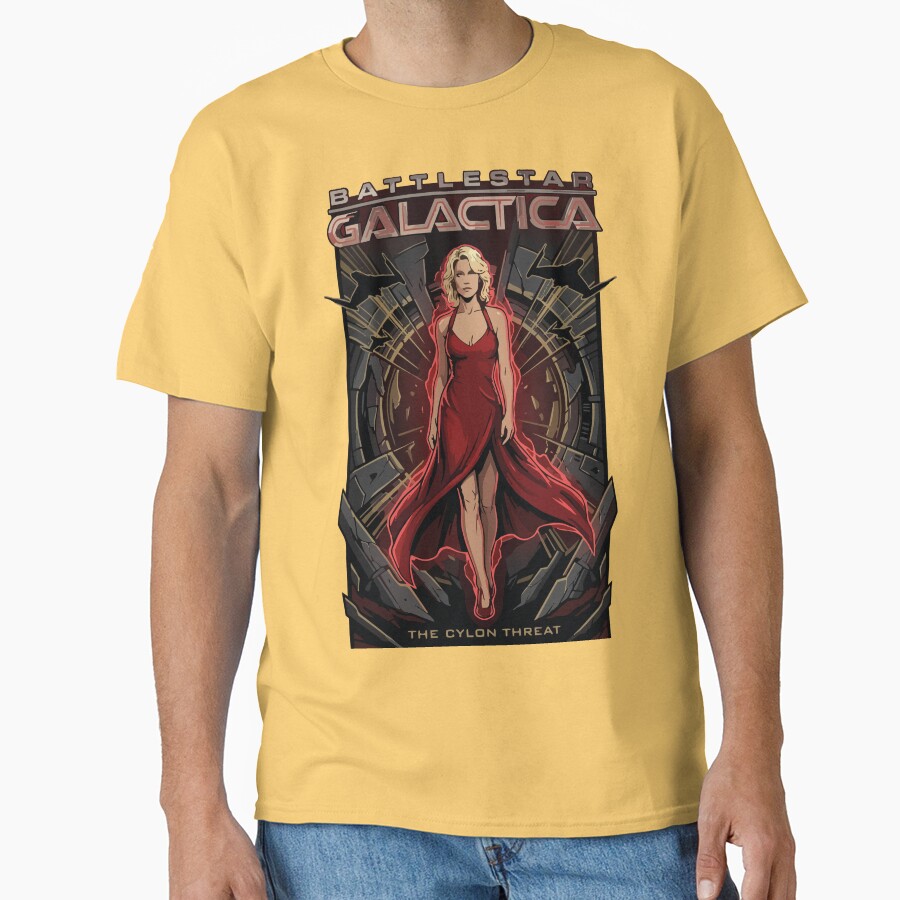 Battlestar Galactica Number Six Comic Book T-shirt - Image 6