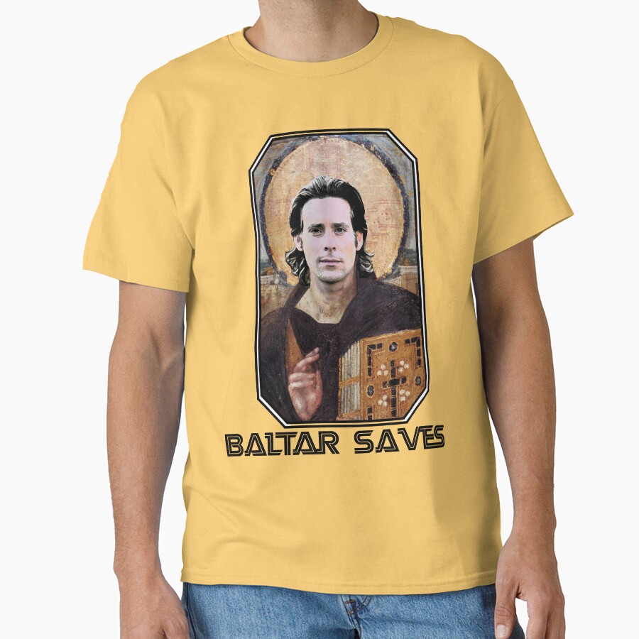 Baltar Saves Battlestar Galactica T-shirt - Image 6