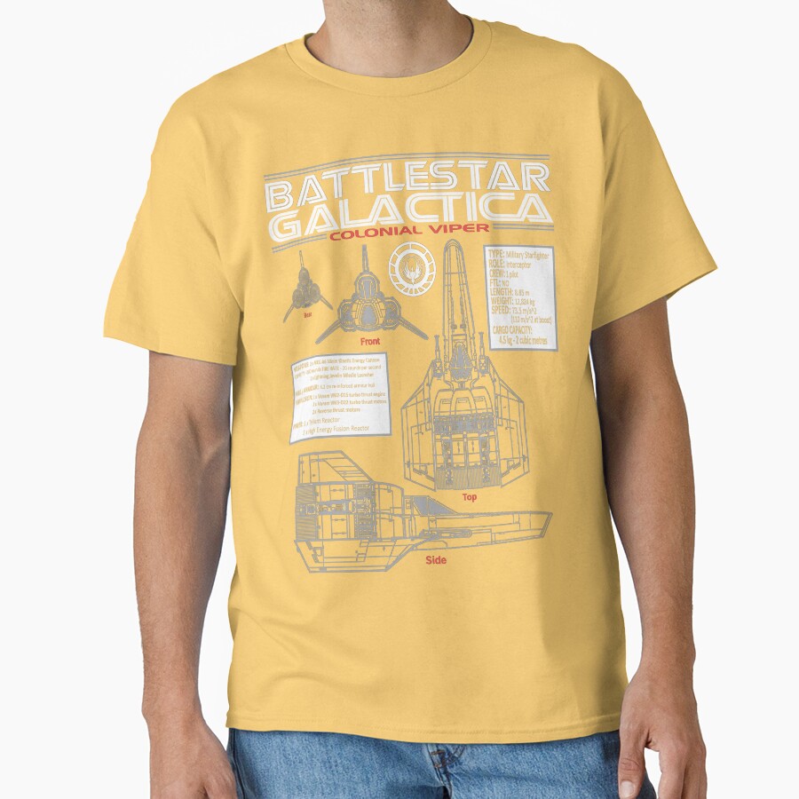 Battlestar Galactica Colonial Viper T-shirt - Image 6