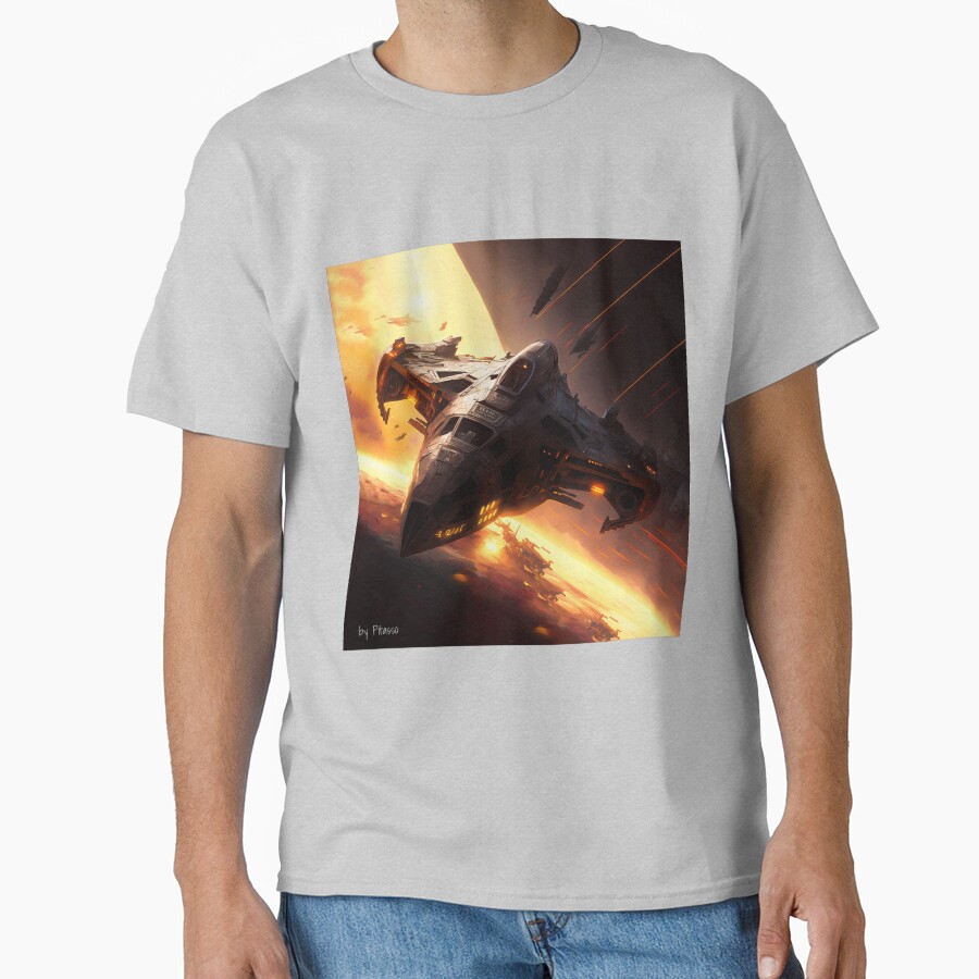 Battlestar Galactica Artwork By Pitasso T-shirt - Image 3