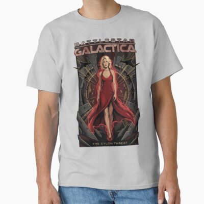 Battlestar Galactica Number Six Comic Book T-shirt
