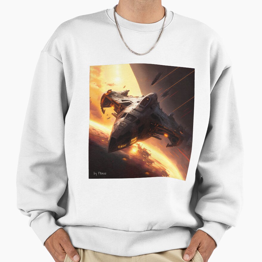 Battlestar Galactica Artwork By Pitasso Sweatshirt