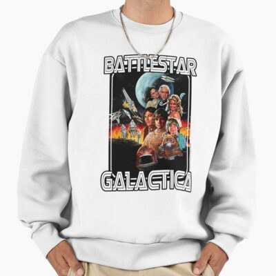Battlestar Galactica Retro Poster Sweatshirt