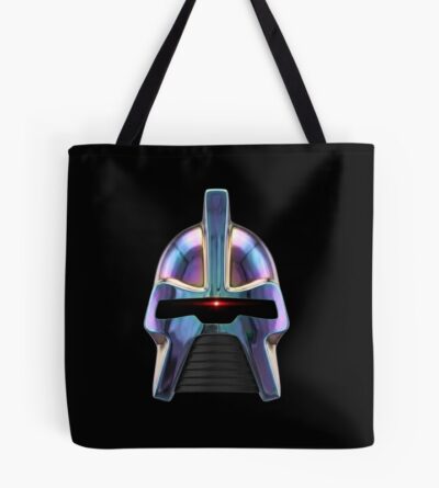 Cylon Helmet Oil Slick Iridescence Tote Bag