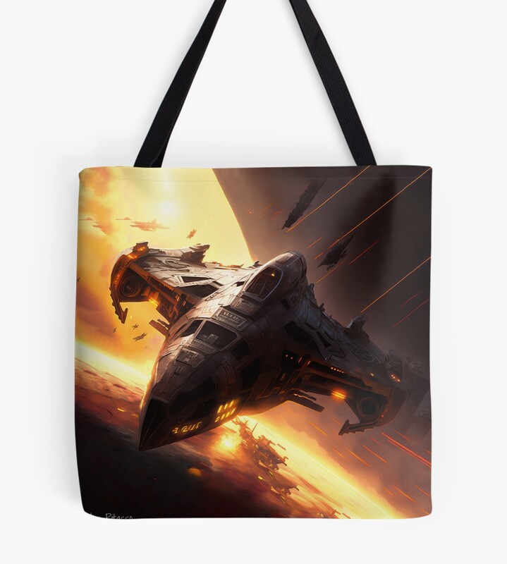 Battlestar Galactica Artwork Neww Tote Bag