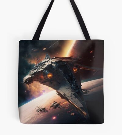 Battlestar Galactica Artwork Hot Tote Bag