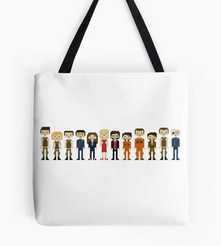 Battlestar Galactica Hot Characters Tote Bag