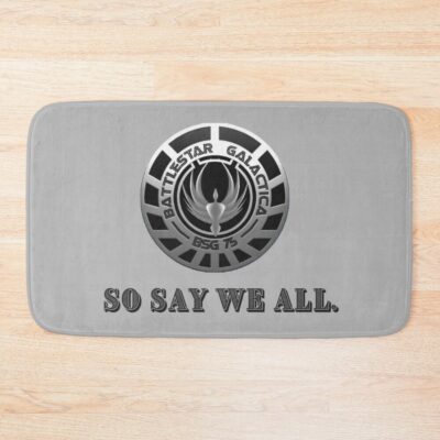 So Say We All Battlestar Galactica Bath Mat