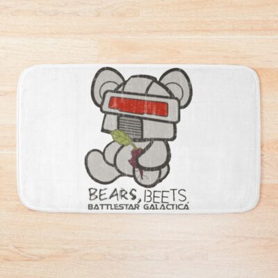 Bears Beets Chibi Cute Bath Mat