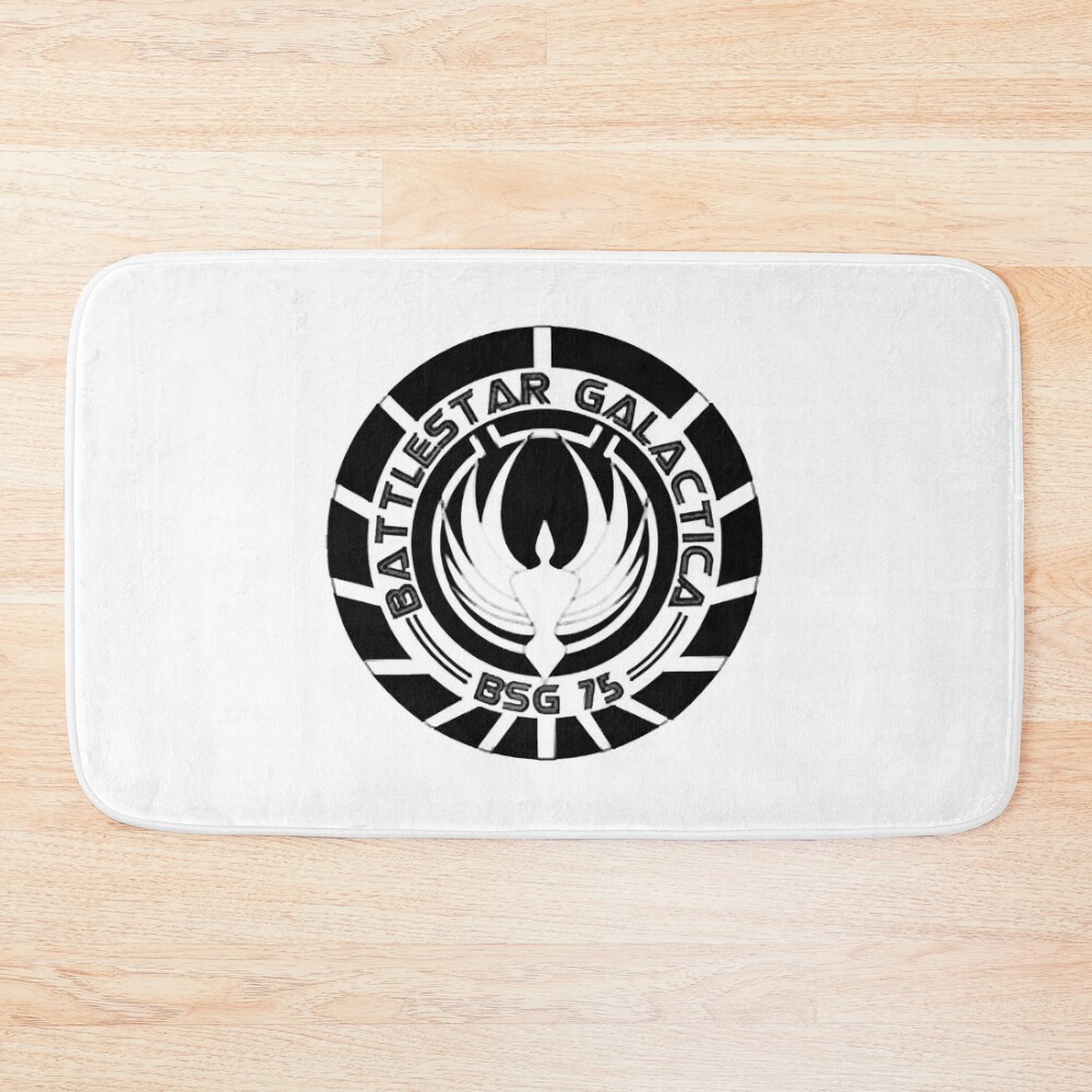 Battlestar Galactica Hot Logo Bath Mat