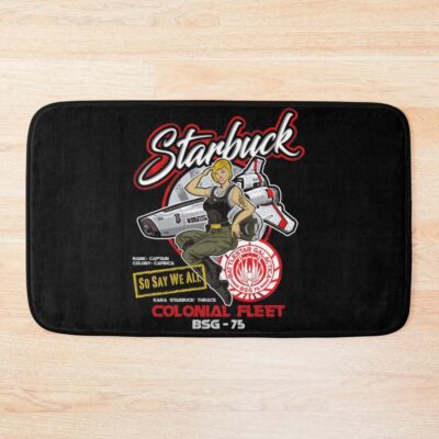 Starbuck Colonial Fleet Pilot Bath Mat