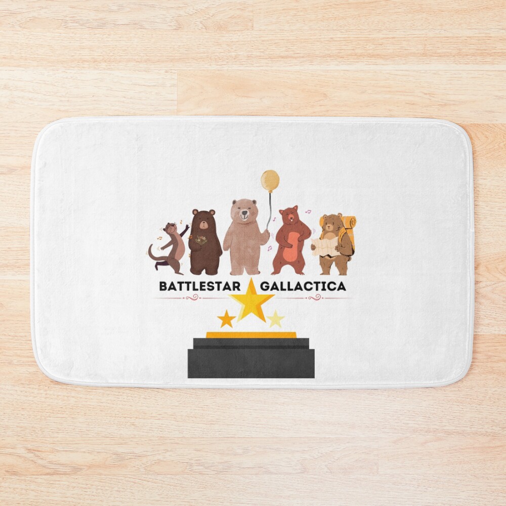 Battlestar Gallactica Bears Bath Mat
