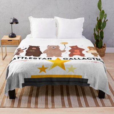 Battlestar Gallactica Bears Throw Blanket