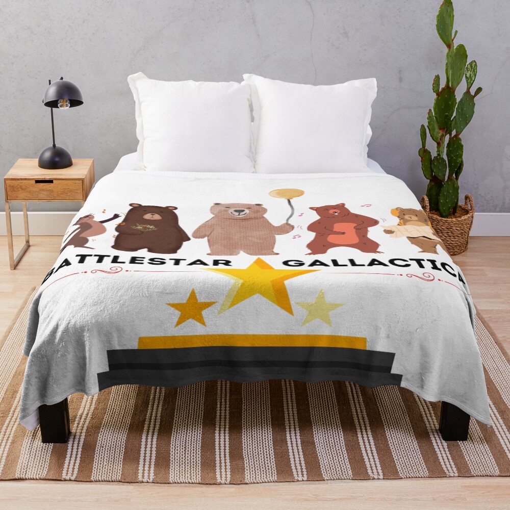 Battlestar Gallactica Bears Throw Blanket