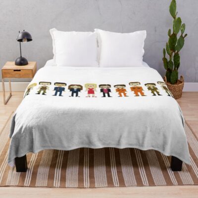 Battlestar Galactica Hot Characters Throw Blanket
