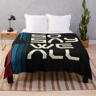 Retro Viper So Say We All Battlestar Galactica Throw Blanket
