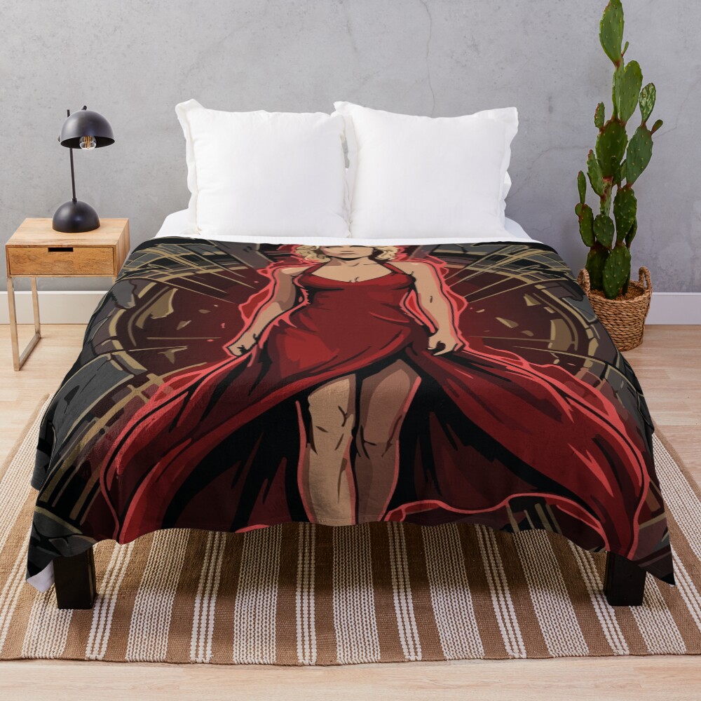 Battlestar Galactica Number Six Comic Book Throw Blanket