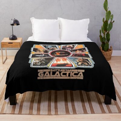 Battlestar Galactica Distressed Throw Blanket