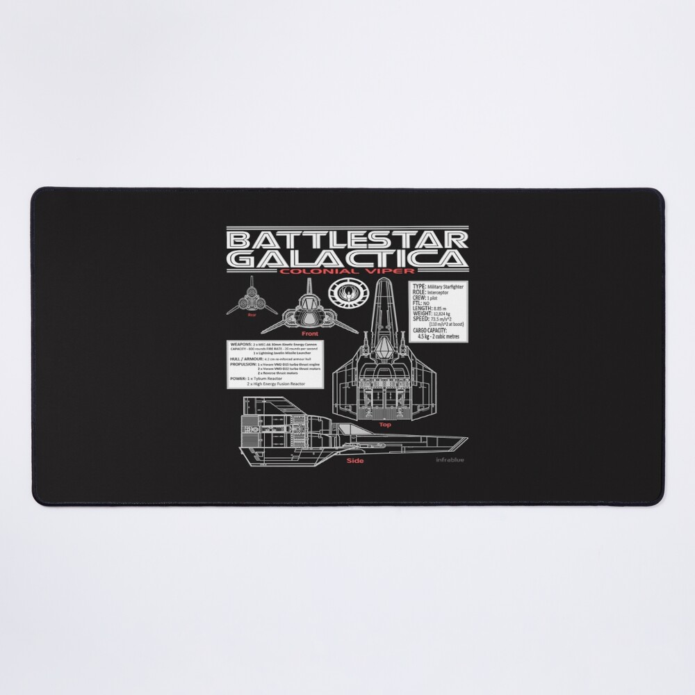 Battlestar Galactica Colonial Viper Mouse Pad