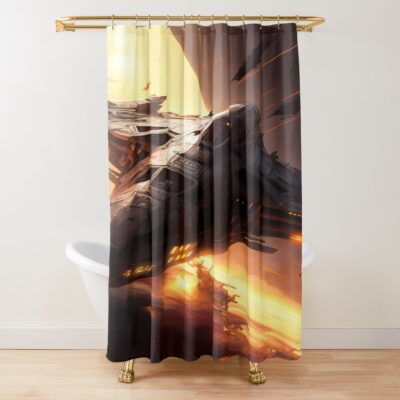 Battlestar Galactica Artwork By Pitasso Shower Curtain