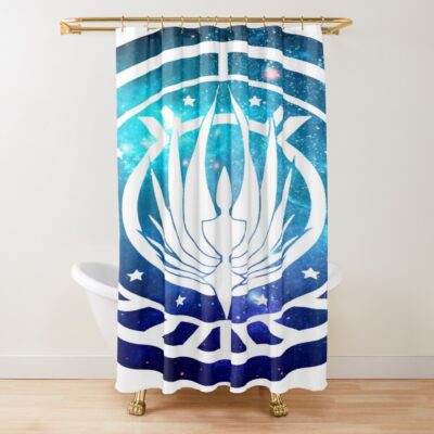 Battlestar Galactica Colonial Seal Shower Curtain