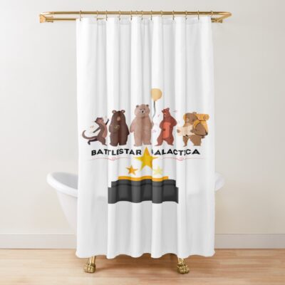 Battlestar Gallactica Beers Shower Curtain