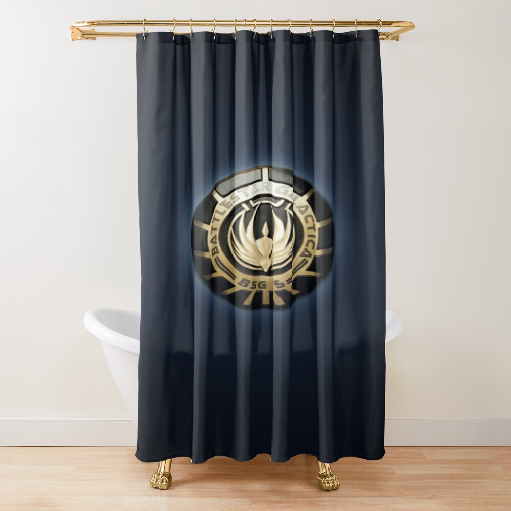 Battlestar Galactica Bsg Insigna Shower Curtain
