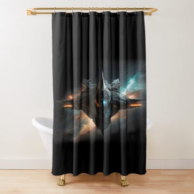 Battlestar Galactica Retro Viper Shower Curtain