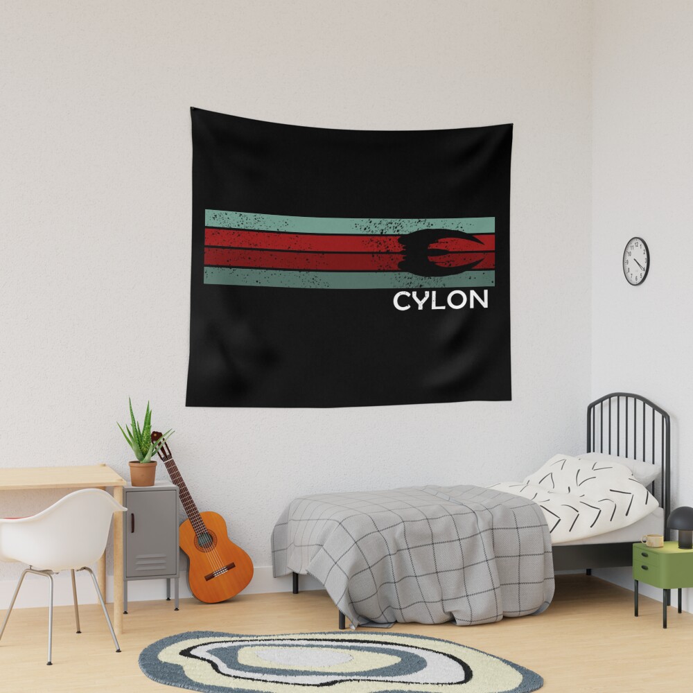 Cylon Retro Battlestar Galactica Tapestry