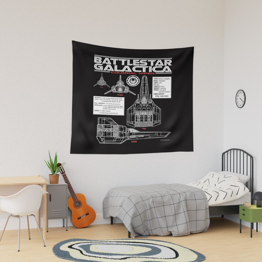 Battlestar Galactica Colonial Viper Tapestry
