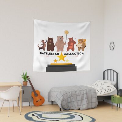 Battlestar Gallactica Bears Tapestry