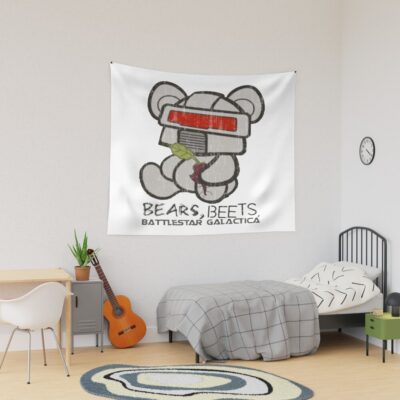 Bears Beets Chibi Cute Tapestry