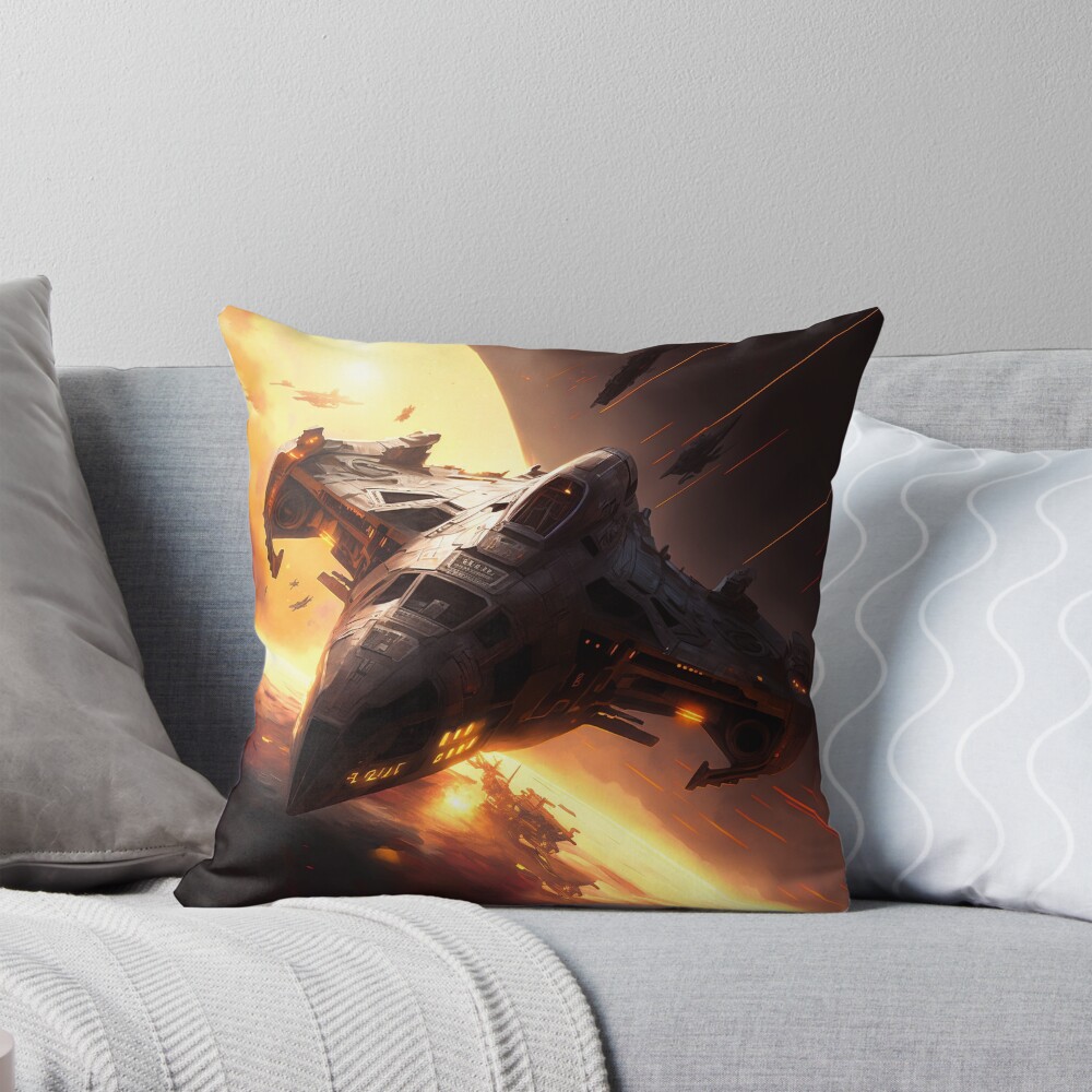 Battlestar Galactica Artwork Neww Throw Pillow